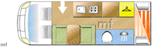 Hymer Hypermobil CL B504, 2011 motorhome layout