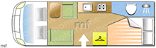 Swift Sundance 624 FB, 2013 motorhome layout